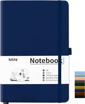 A5 Dotted Notebooks,Dotted Grid Journal with Pen Holder, Dotted Journal Notebook