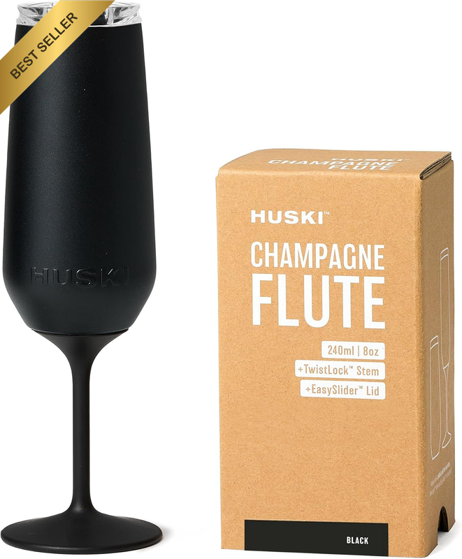 Champagne Flute | New | Award-Winning Design with Detachable Stem | Premium Stai