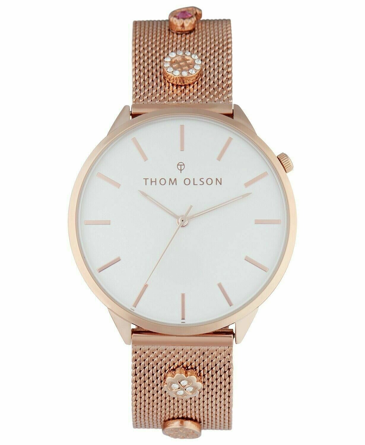 Watch Thom Olson J58 Women's Rose-Gold Tone Mesh Bracelet