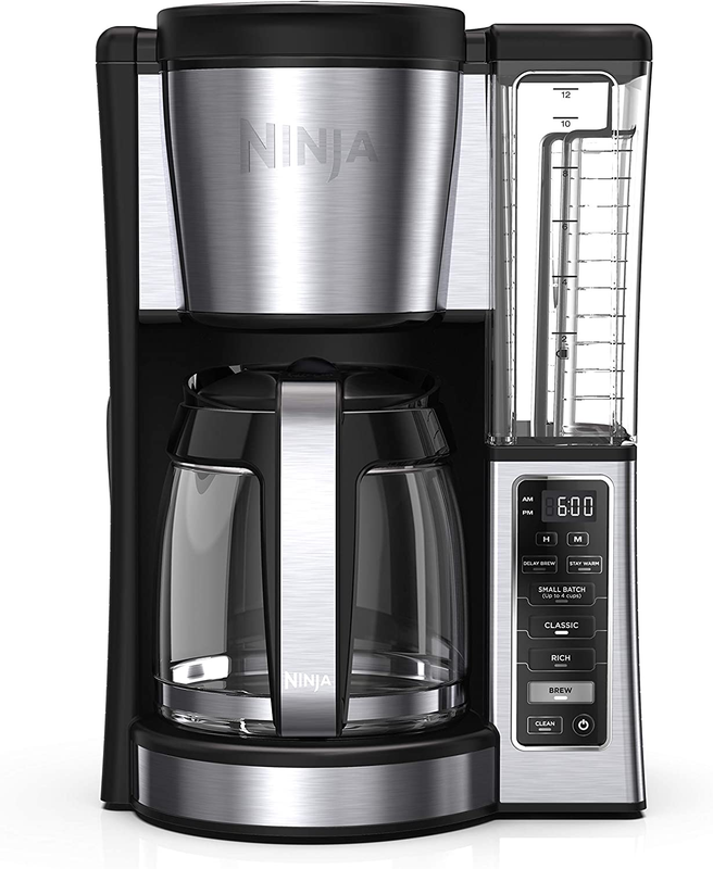 Ninja CE251 Programmable Brewer, w/ 12-Cup Glass Carafe, Bla
