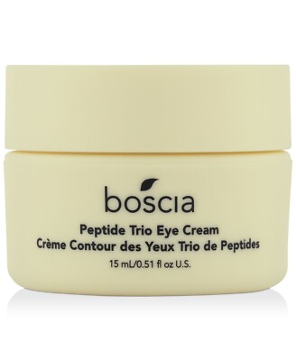 Boscia Peptide Trio Eye Cream For Fine Lines Wrinkles & Pores .51 oz Organic $40