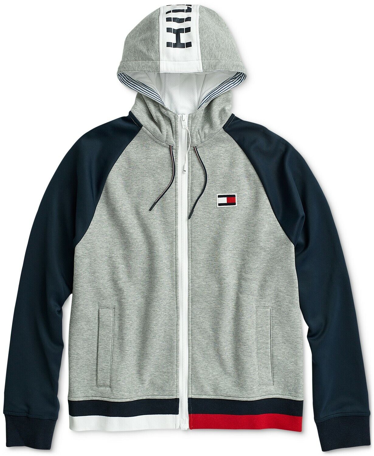 Tommy Hilfiger Men's Grey Heather Logo Graphic Raglan Fleece Full Zip Hoodie | eBay Tommy Hilfiger Men's Grey Heather Logo Graphic Raglan Fleece Full Zip Hoodie | eBay