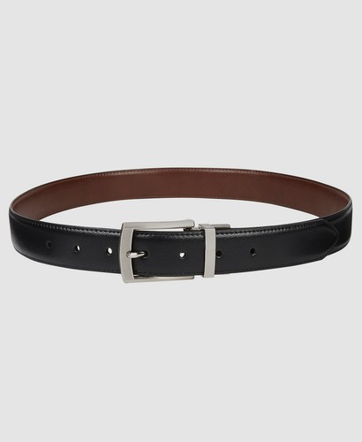 新品/CLUBHAUS White/Black Reversible Belt Big + Tall | Robert Graham Clubhouse Reversible Belt | DXL