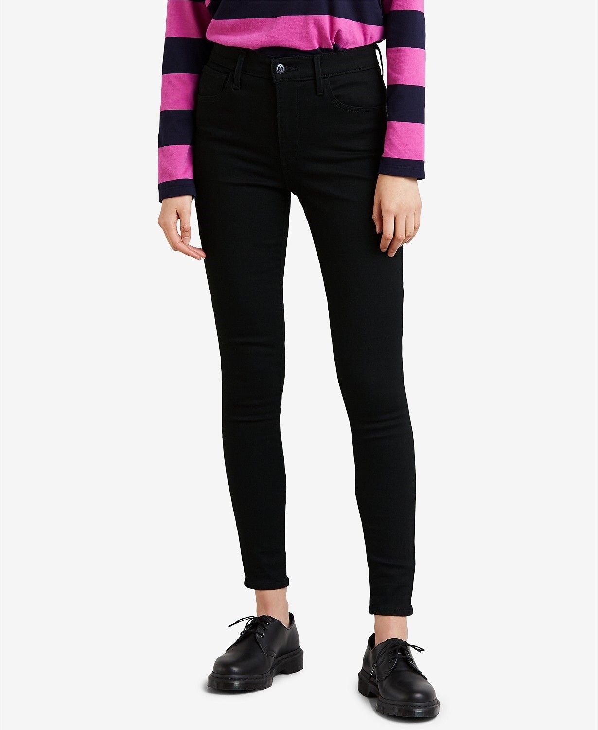 Levi's 269824 Women's High Rise Super Skinny Jeans Black Size 31