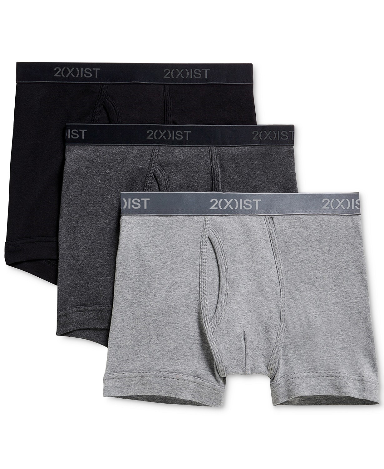 2(x)ist 263778 Men's Essentials Boxer Brief 3 Pack Underwear Multi Size Medium