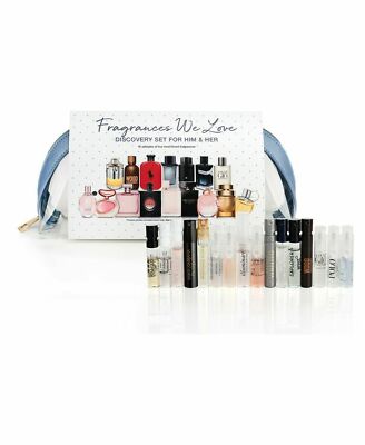 16 pc Fragrance Sampler Gift Set for Him & Her EDT EDP Sample Parfum Toilette
