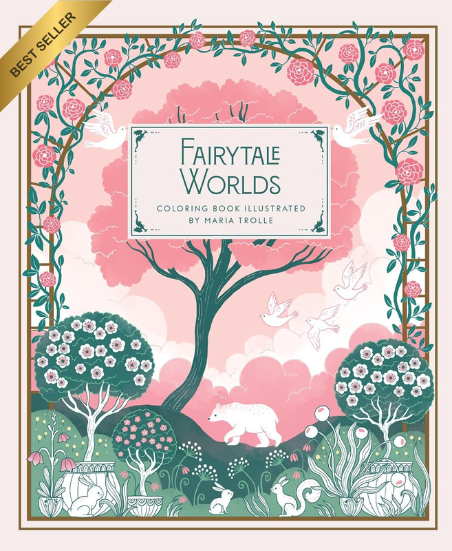 Fairytale Worlds: Coloring Book