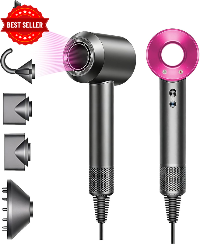 Professional High-Speed Hair Dryer, Fast Drying 110,000 RPM Brushless Motor 1500