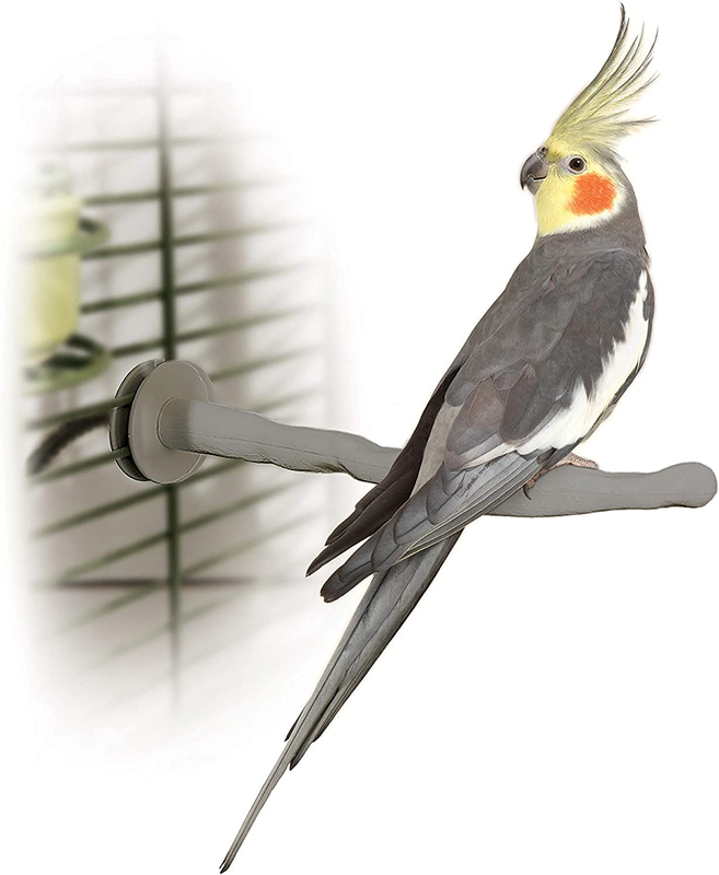 K&H PET PRODUCTS Thermo-Perch Heated Bird Perch Gray Small 1 X 10.5 Inches