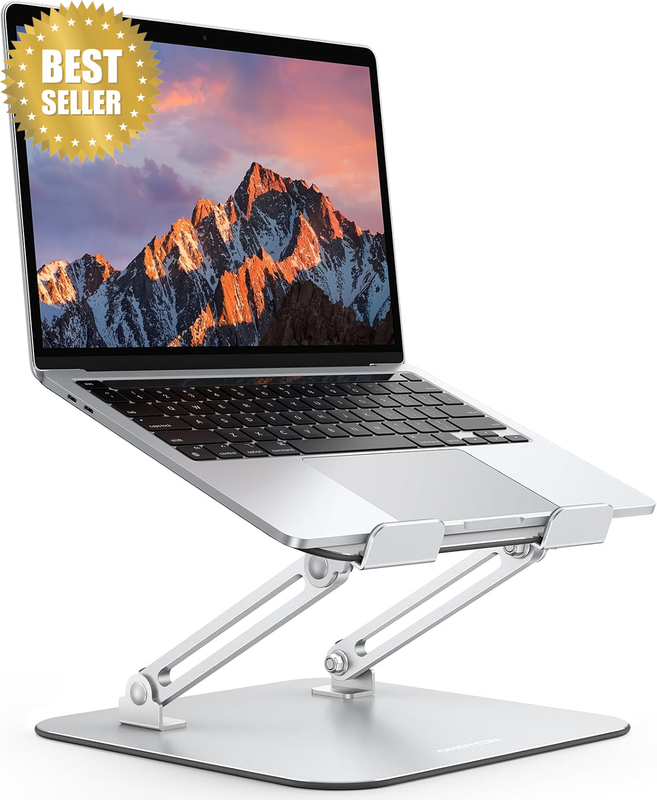 Laptop Stand for Desk, Ergonomic Metal Adjustable Laptop Stand, Laptop Holder Ri