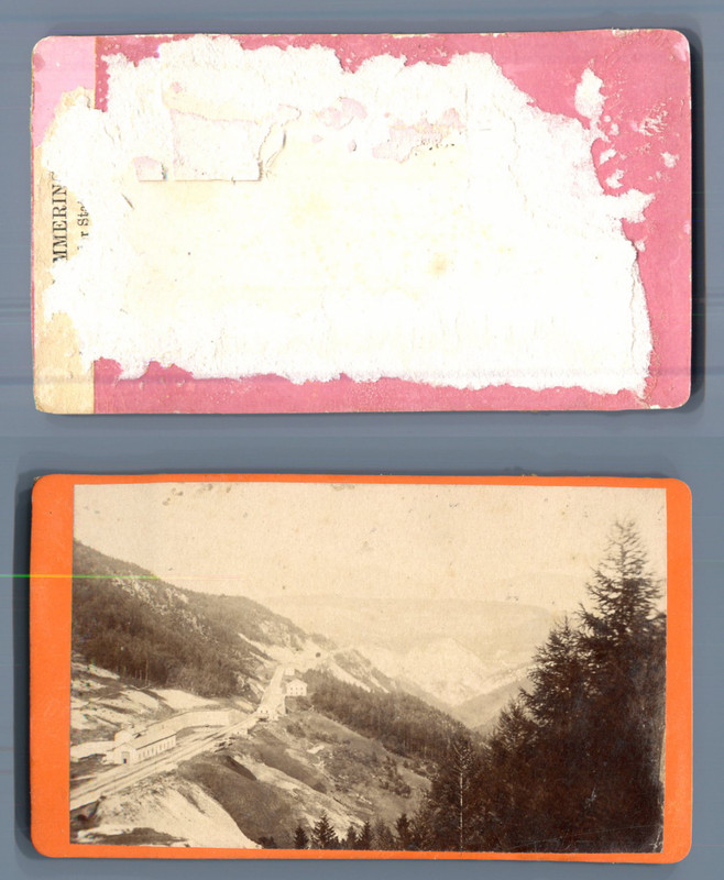 ÃSterreich, Semmering Viadukt  Cdv Vintage Albumen. Vintage Austria Tirage Alb