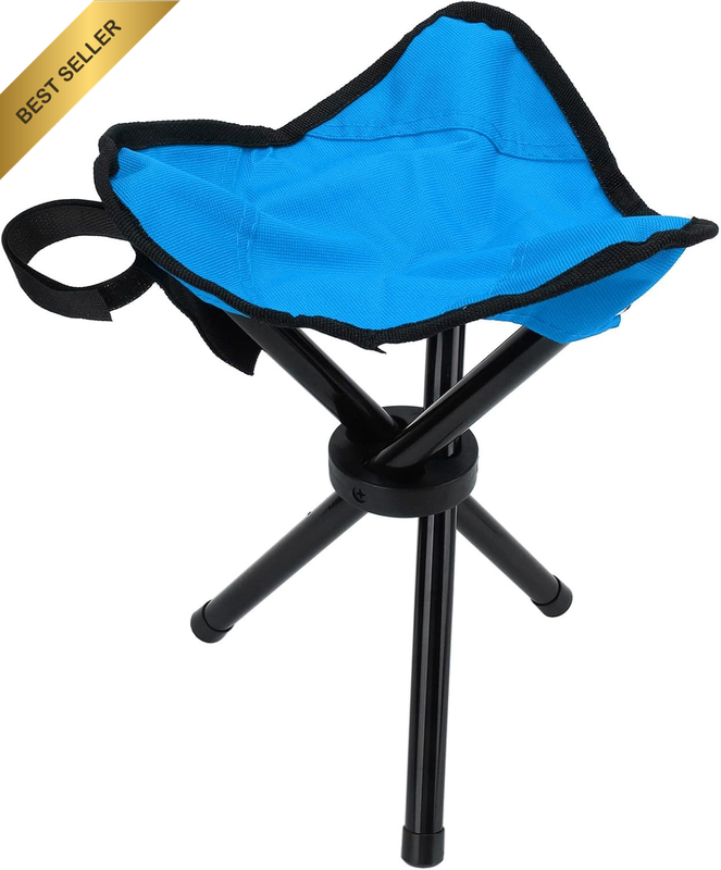 Folding Tripod Stool, Portable Tripod Chair Camping Stool Lightweight Camping Tr