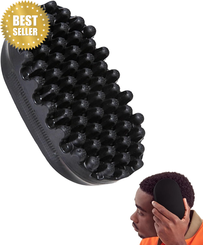 Silicone Rubber Curl Brush for Hair Care, Dreadlock Twist Styler, Ideal for Barb