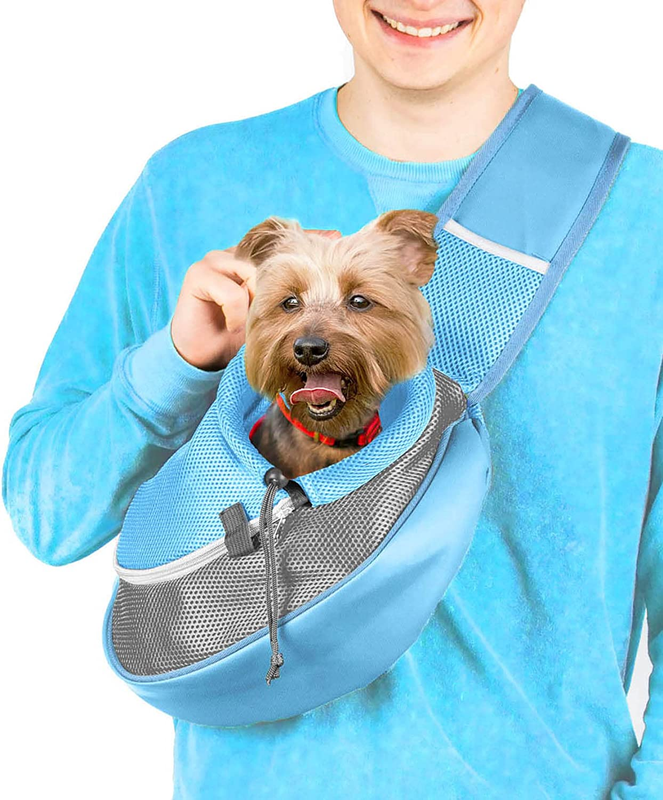 Cuddlissimo! Pet Sling Carrier - Small Dog Puppy Cat Carrying Bag Purse Pouch -