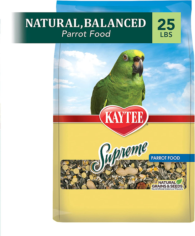 Kaytee Supreme Pet Parrot Bird Food, 25 Pound 25 (Pack of 1)