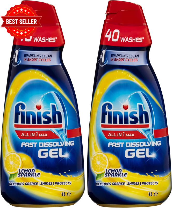 All in One Max Gel, Lemon Sparkle, 1L (Pack of 2)