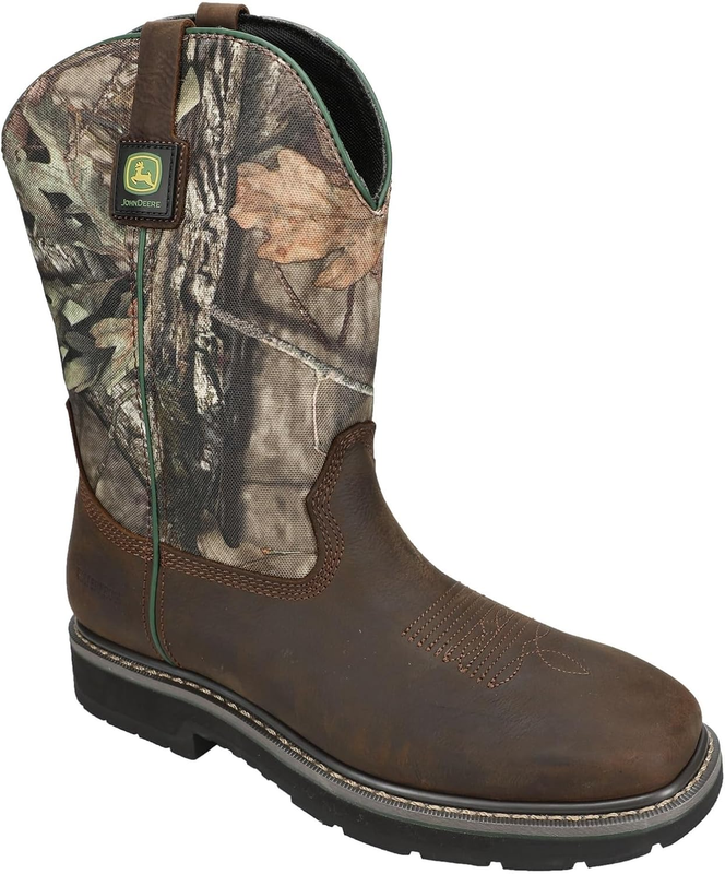 Skechers mens John Deere Rowood Mos Burrow Waterproof Wellington