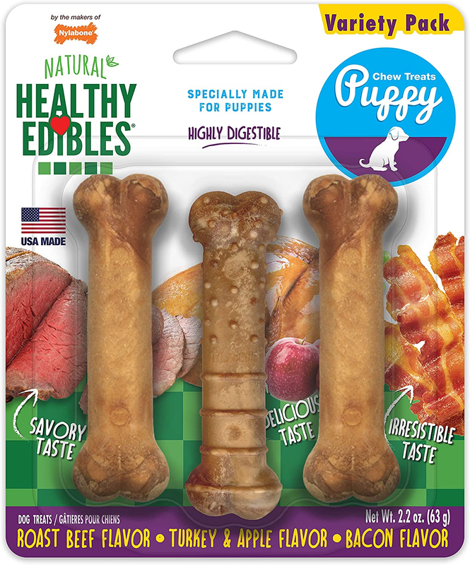 Nylabone Healthy Edibles Puppy Natural Long Lasting Dog Chew