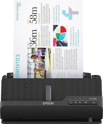 Epson - Workforce ES-C320W - Wireless Compact Desktop Document Scanner - 2-Sided