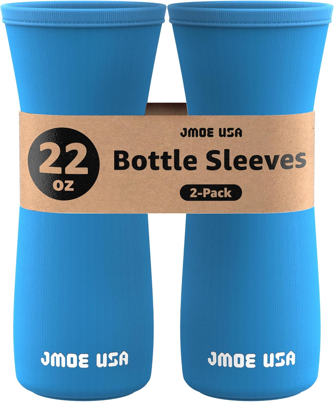 Jmoe USA 22Oz Neoprene Sleeve for Cirkul Bottles - 2-Pack (Blue)