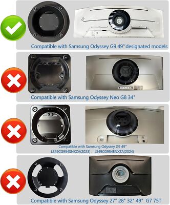 Wall Mount Adapter Bracket Compatible with Samsung Odyssey Neo G9 49'' Monitors