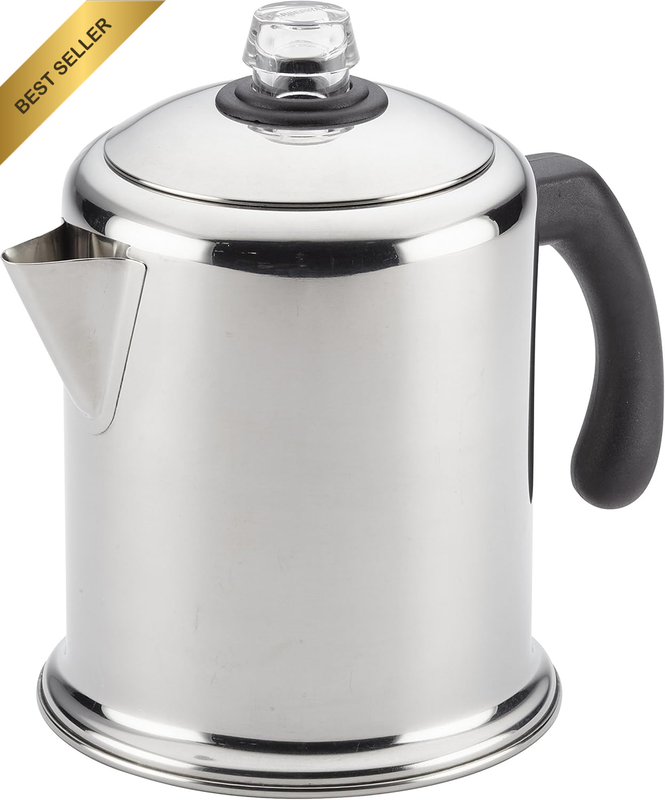 47053 Classic Stainless Steel Yosemite 12-Cup Coffee Percolator, 12 Cup Coffee M