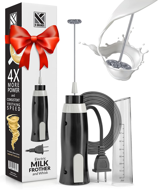 Corded Electric Milk FROTHER with Plug in Handheld Electric Whisk Stirrer