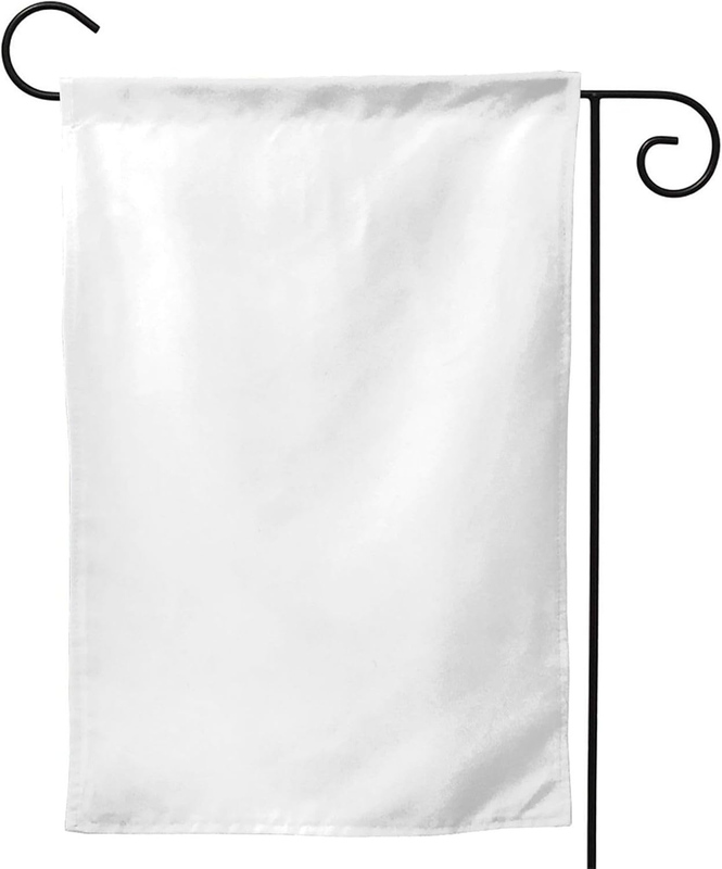 Customize Garden Flag Personalized Double Sided Yard Flags Decor Upload Image Text Logo Courtyard Terrace Balcony Home Wall Decoration, White, 12.5