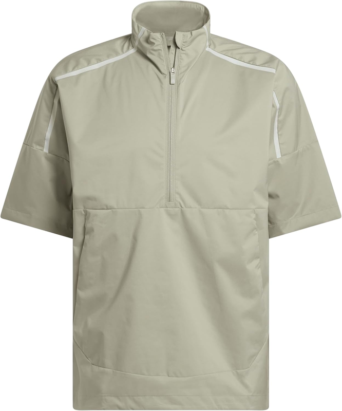 adidas mens Provisional Short Sleeve Half-zip Jacket