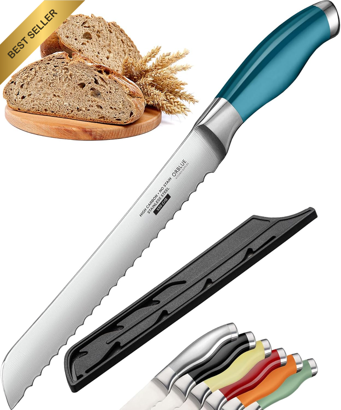 Serrated Bread Knife Ultra-Sharp Stainless Steel Professional Grade Bread Cutter