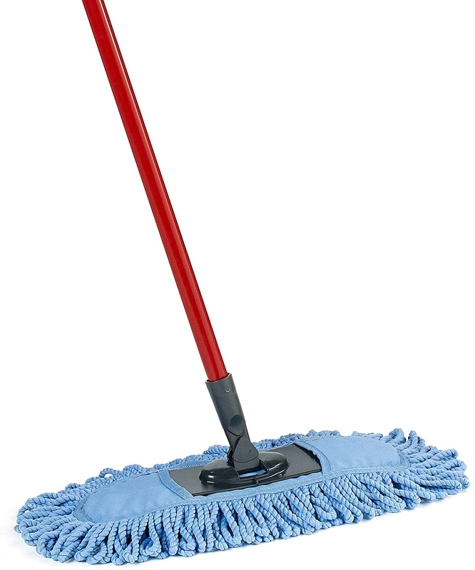 O-Cedar Dual-Action Microfiber Sweeper Dust Mop Red, Blue Mi