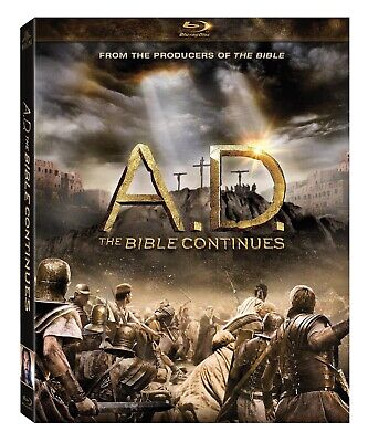 A.D. AD The Bible Continues (Blu-ray 2015, 4-Disc Set ) NEW, Sealed 