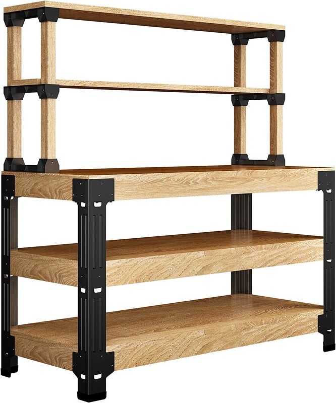 Steel Work Bench Table Heavy Duty Workbench Kit Tool Storage