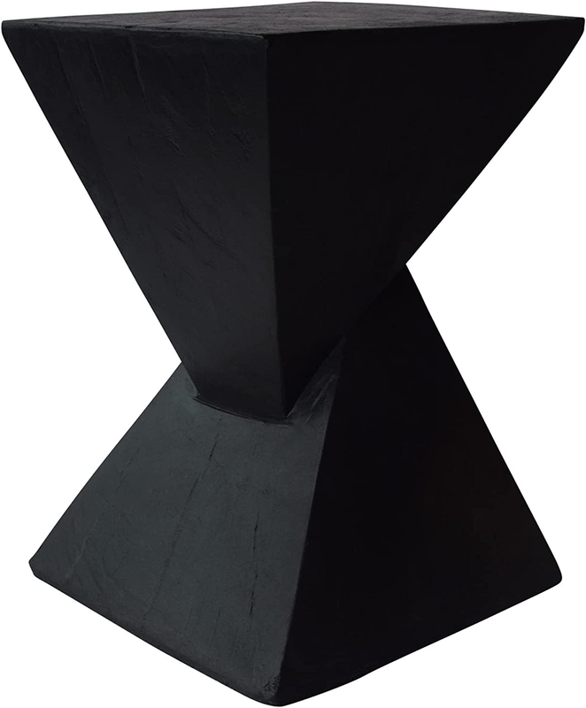 Christopher Knight Home Jerod Light-Weight Concrete Accent Table, Black