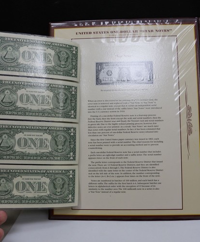2003 & 2003* 8 United States One-Dollar Currency Folio by Postal Commem Society