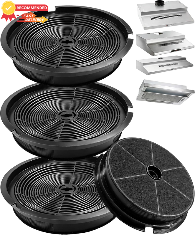 4-Pack Activated Carbon Filters for Westinghouse Chef Range Hoods ULX250 ULX251