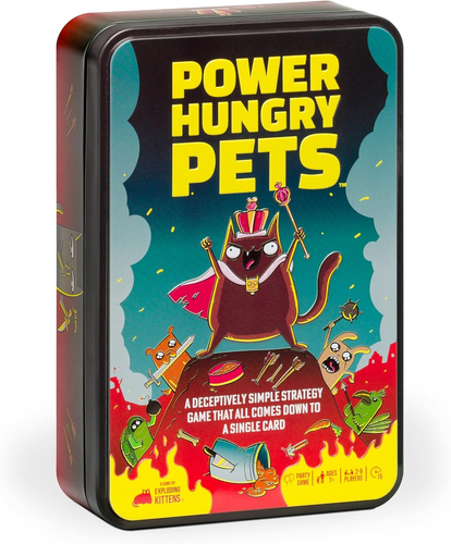 Exploding Kittens Power Hungry Pets in Collectible Tin