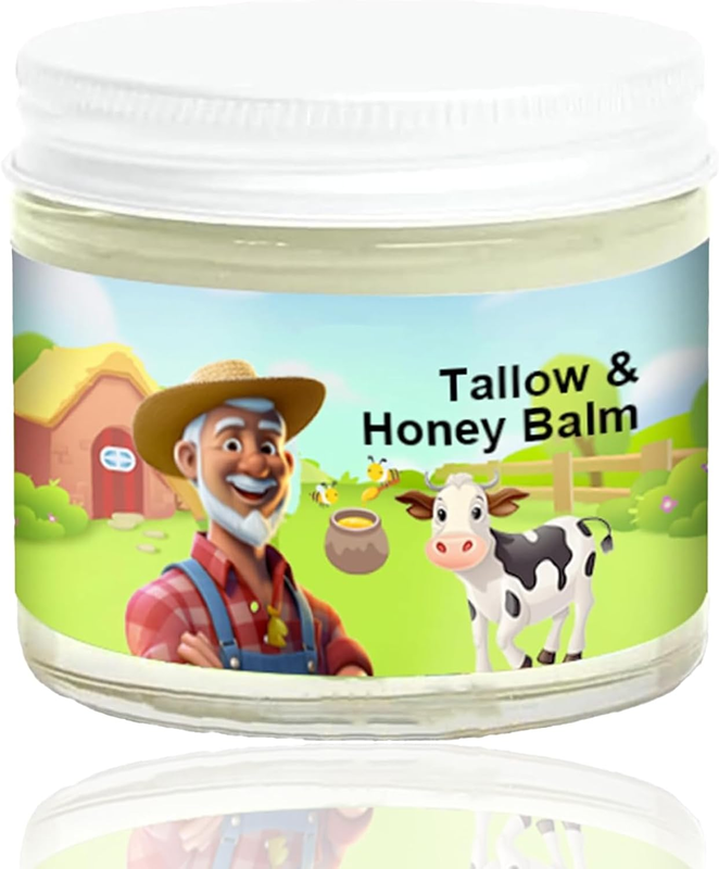 Tallow Honey Balm | Beef Tallow for Skin - Handmade All-Natural Moisturizer with