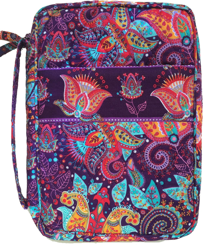 Quilted Bible Cover Extra Large Sizes 11.25 X 8.25 X 2.75 Inches Good Book Case