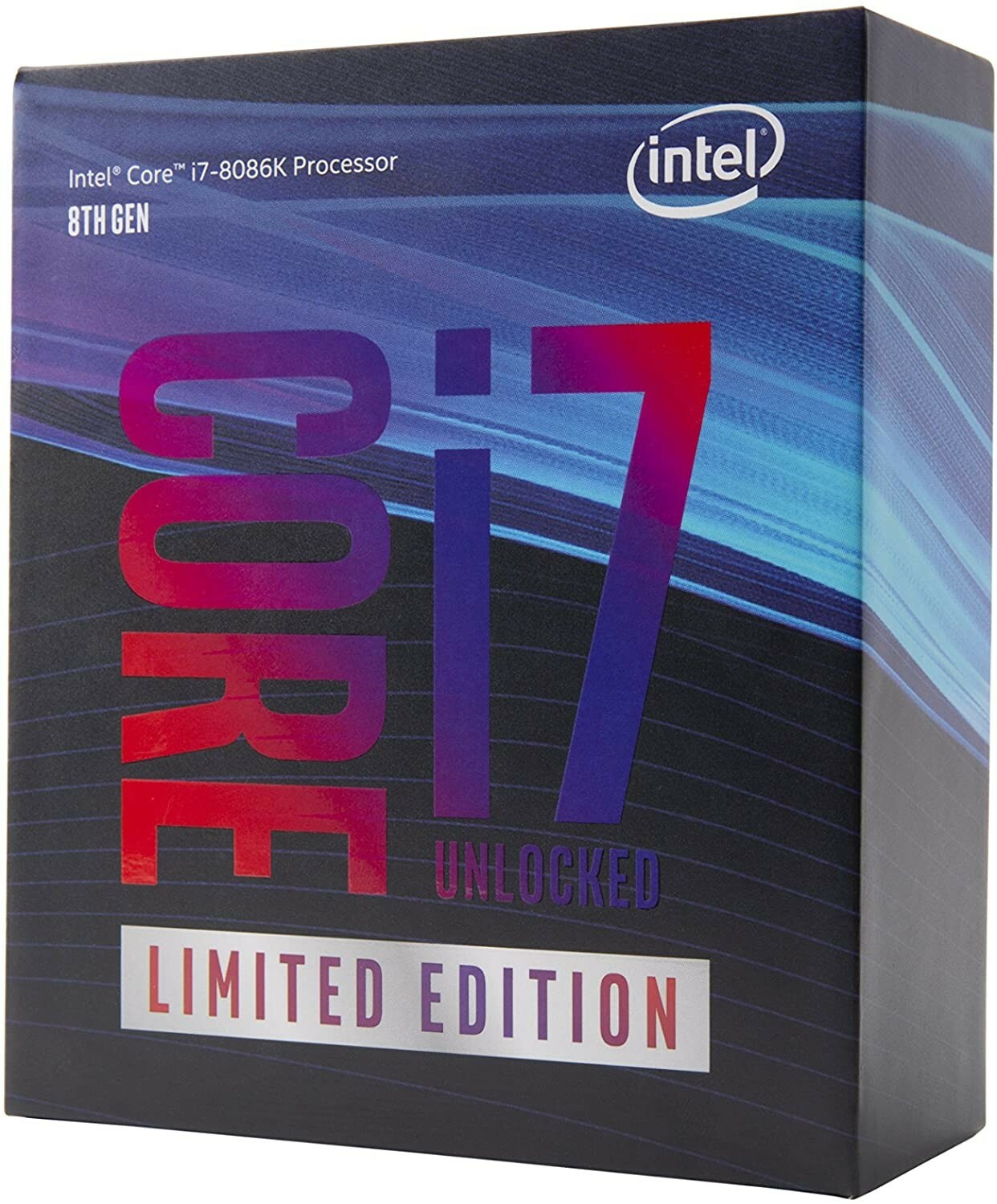 CPU Intel Core i7-8086K Limited Edition Intel Core i7-8086K Processor CPU, 4GHZ, 12MB Cache, LGA1151