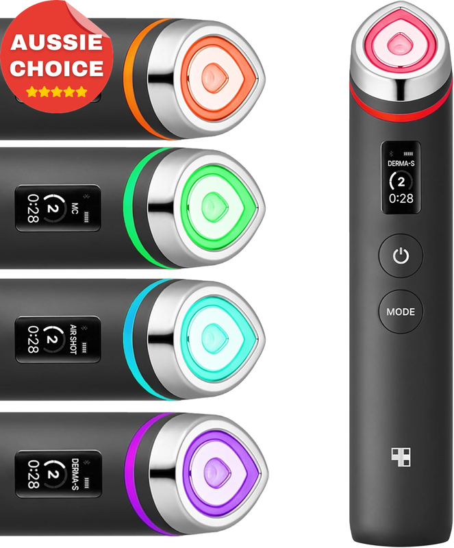AGE-R Booster Pro 6-in-1 Glass Beauty Massager Korean Skin Care Radiant Skin