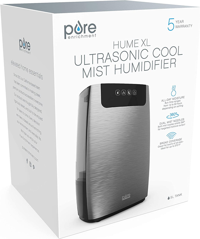 Humexl Ultrasonic Cool Mist Humidifier for Large Rooms Lasts up to 50 Hours, Eas