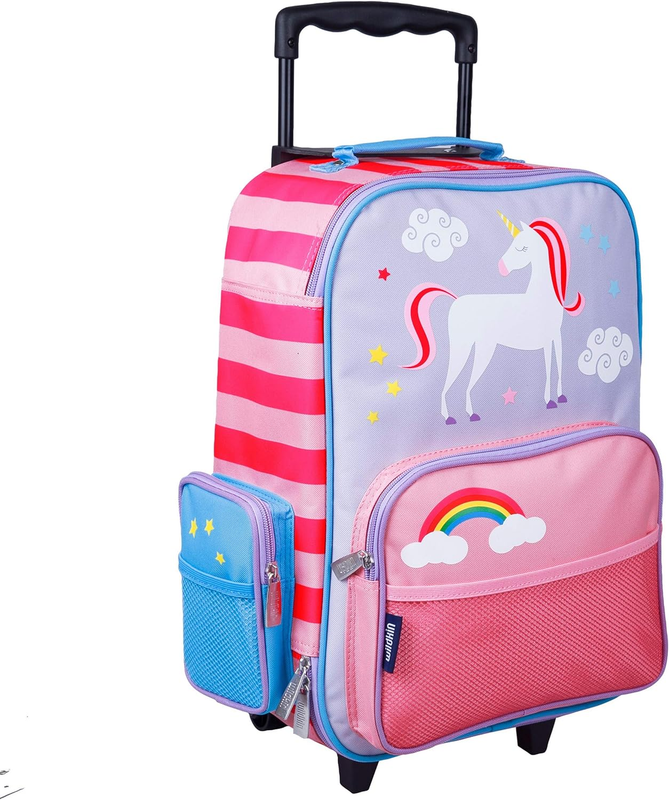 Wildkin Kids Rolling Suitcase for Boys & Girls, Suitcase for