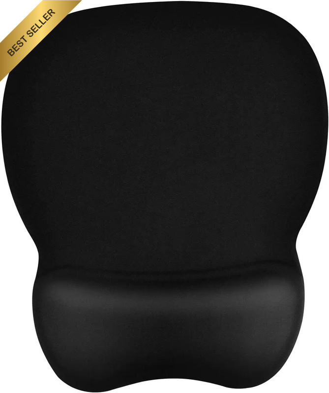 Ergonomic Mouse Pad with Memory Foam Wrist Support Non-Slip Base 9.64x8.26 Inch