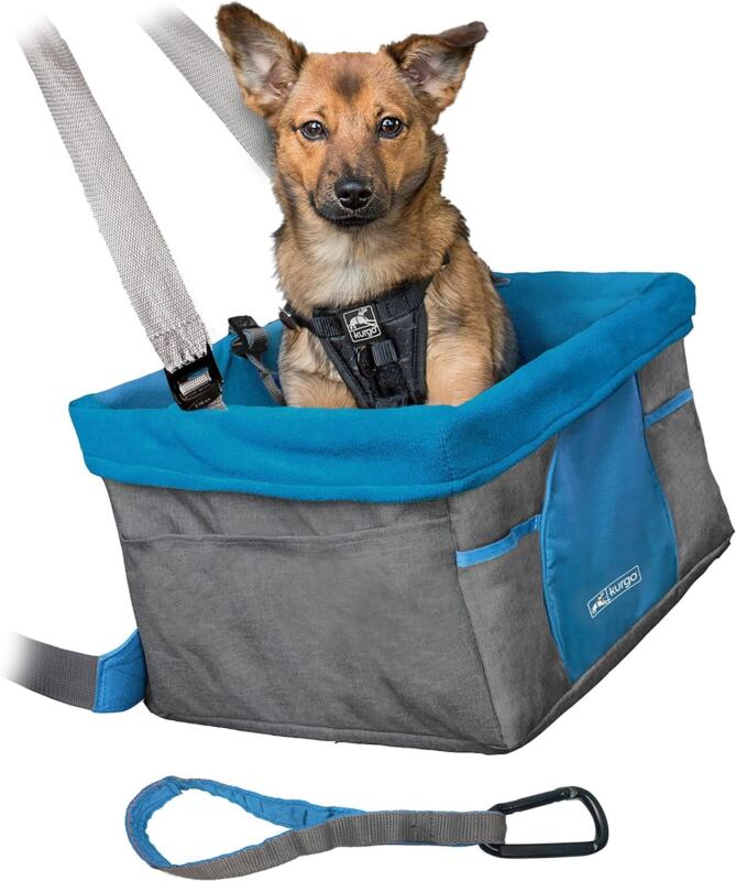 Kurgo Heather Booster Seat Waterproof For Dogs Up To 30-Pounds