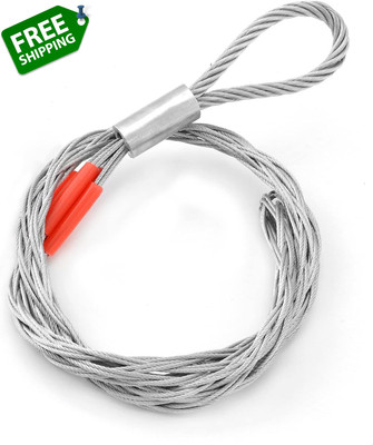 QWORK Cable Pulling Socks Grip, 1102 Lbs Breaking Strength, 3.3 Ft Cable Puller 