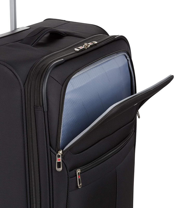 4010 Softside Luggage with Spinner Wheels, Black, Carry-On 18-Inch