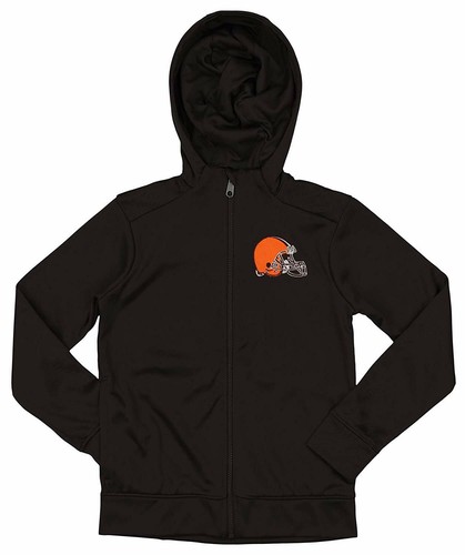 Outerstuff Молодёжная/Детская толстовка Cleveland Browns Performance с молнией и полной молнией NFL