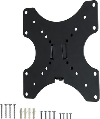 Swift Mount Steel Low Profile TV Wall for TVs up to 39'' in Black 