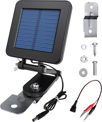 6V Solar Panel for Deer Feeder, Efficient Solar Panel Charger w/Adjustable & 6V